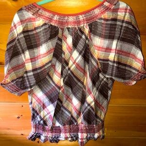 LA Blues Sz S - plaid shirt